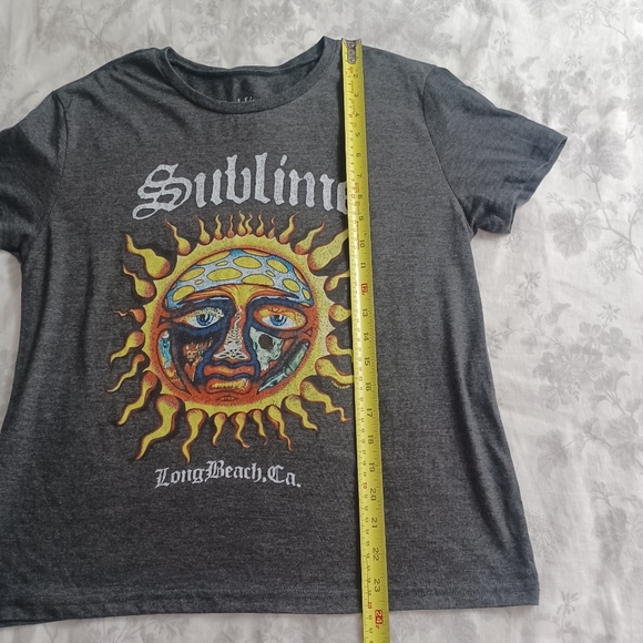 Sublime Graphic Print Tee Medium Gray -Short Sleeve -Long Beach -Rock - Picture 6 of 10